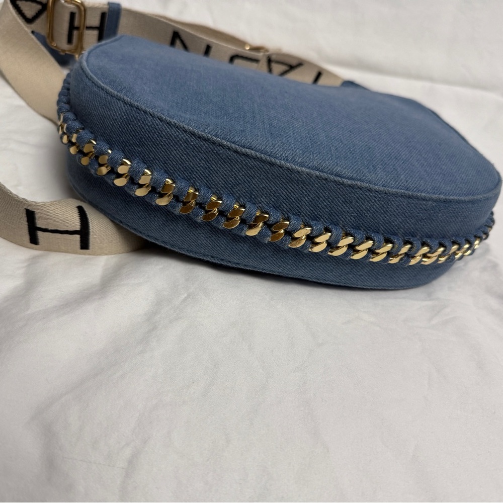 Halston Heritage Blue Denim Crossbody Bag - Picture 8 of 11